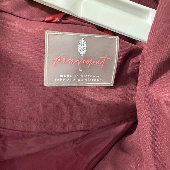 FP Movement by Free People Burgundy Jumpsuit with Pink Accents - Picture 3 of 4